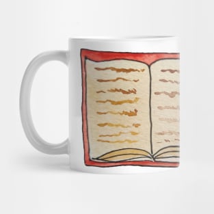 Book Watercolor Seamless Pattern Mug